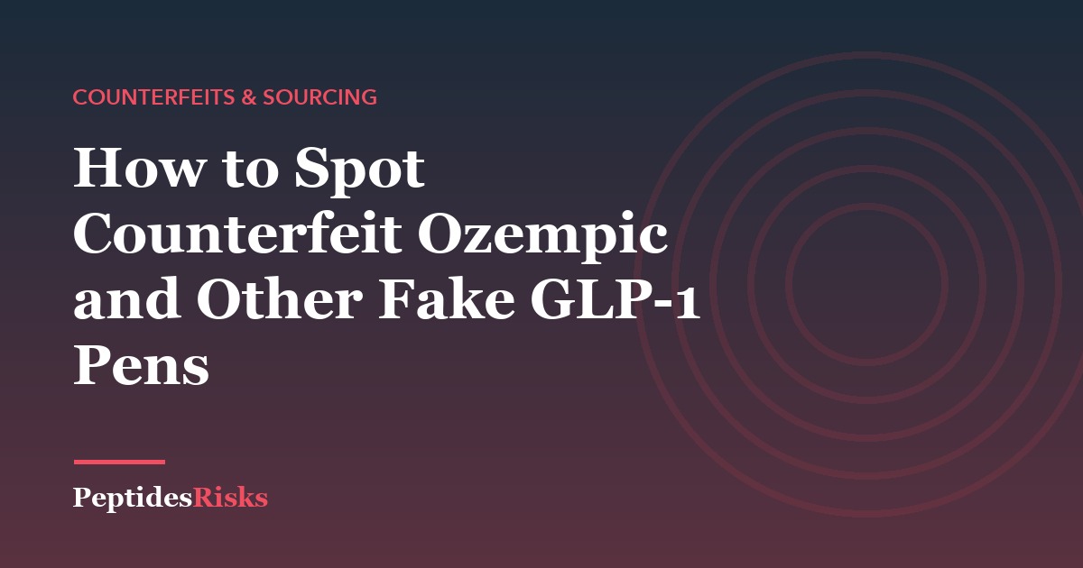 How to Spot Counterfeit Ozempic and Other Fake GLP-1 Pens
